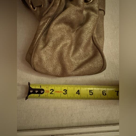 Vintage Jimmy Choo Brushed Gold Suede Ramona Tote Bag 2010 - Picture 16 of 16